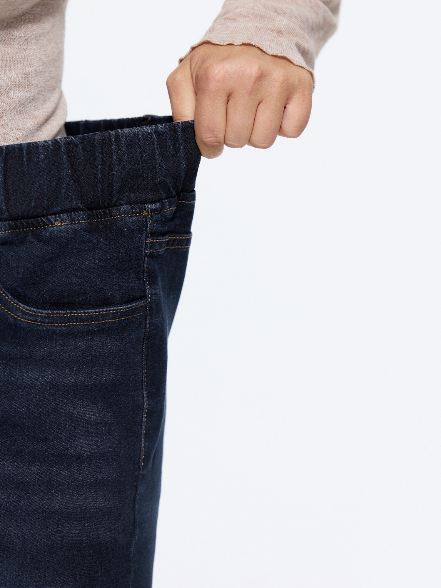 Elastic Waist Stretchy Bootcut Flared Jeans - Image 14