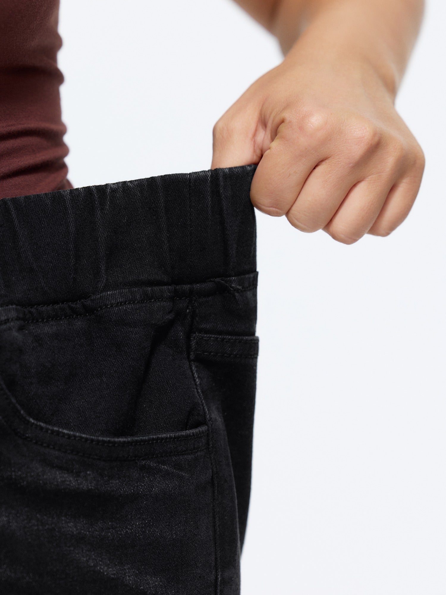 Elastic Waist Stretchy Bootcut Flared Jeans - Image 20