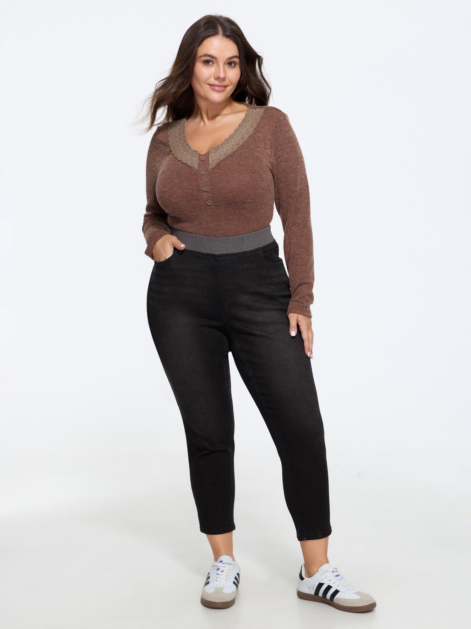 Pull-On High-Rise Skinny-Fit Jeans - Image 2