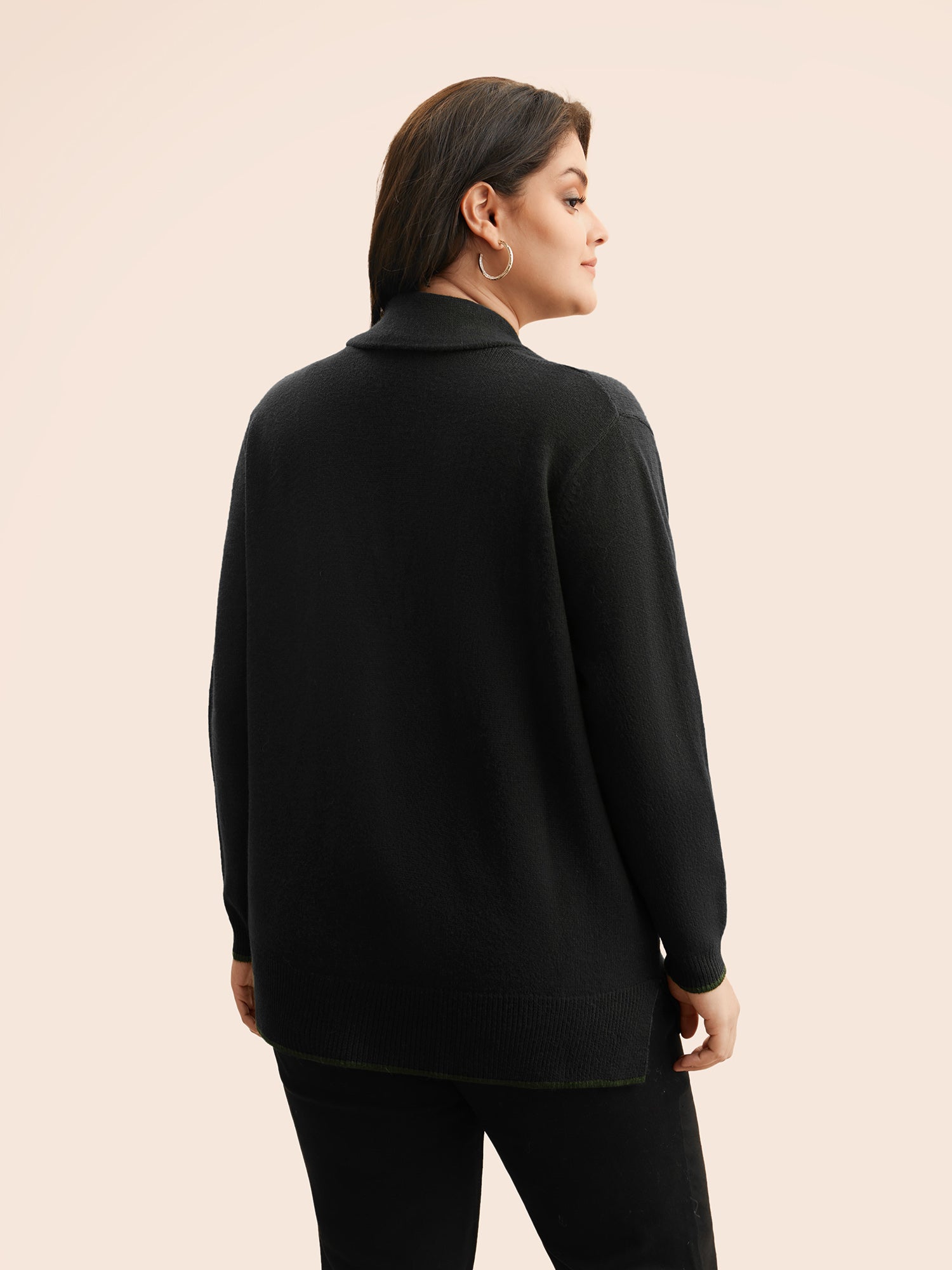 Supersoft Essentials Solid Shawl Collar Cardigan - Image 2