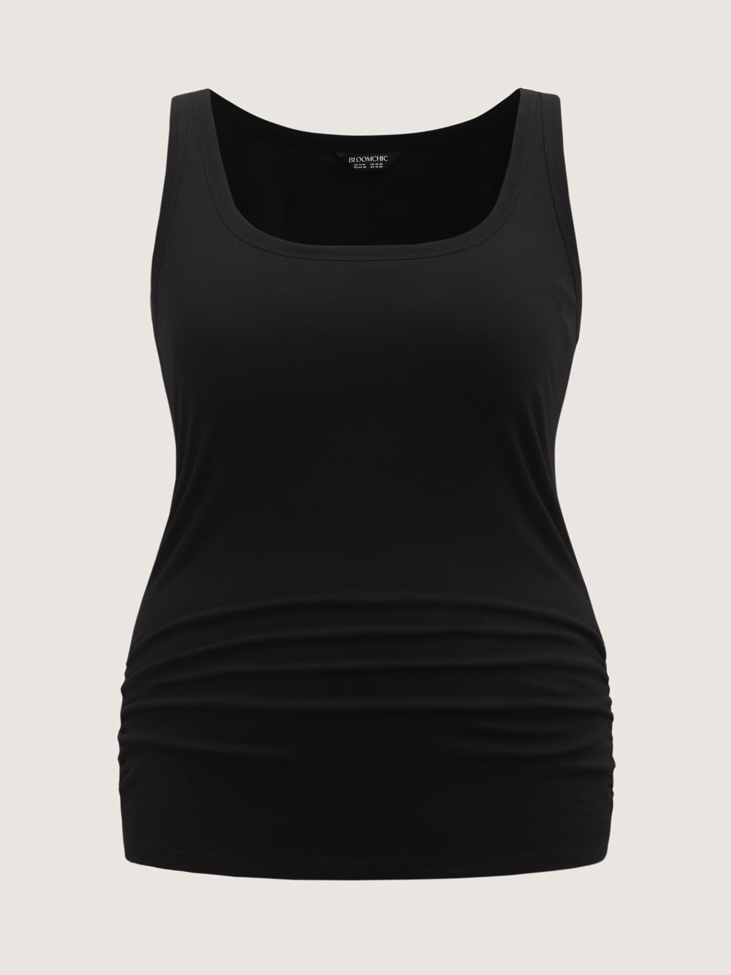 Supportive Bra Pleated Fitted Tank Top - Image 7