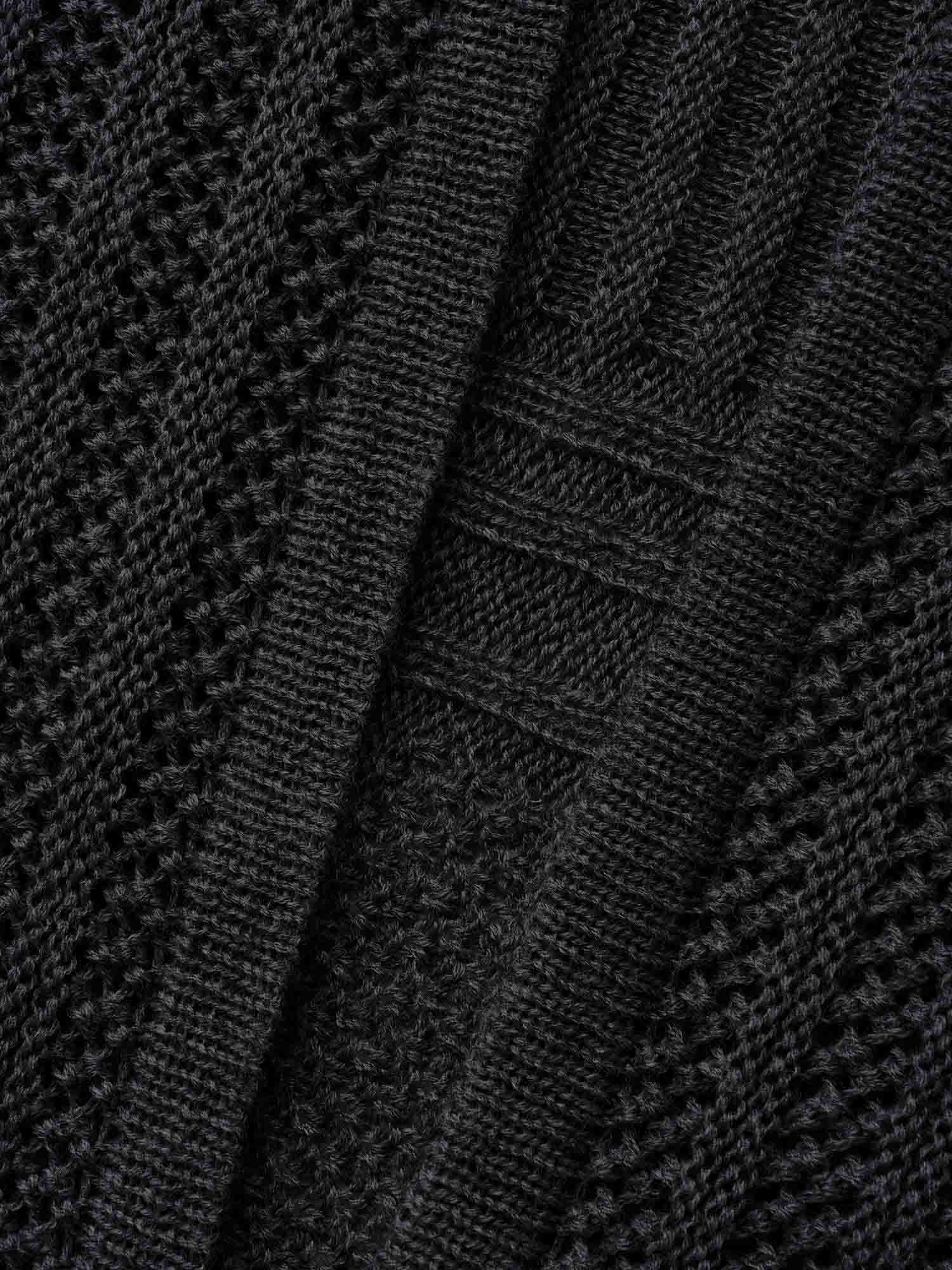Textured Kimono Collar Long Cardigan - Image 5