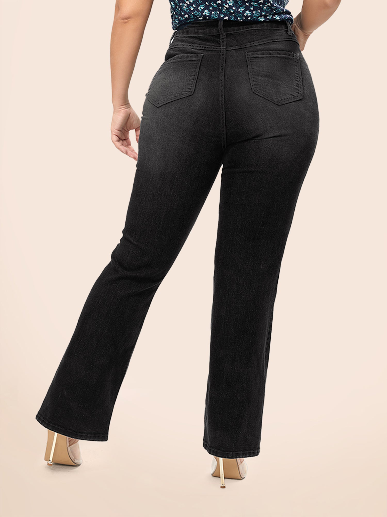 Thigh-Friendly Stretchy Flared Jeans - Image 16