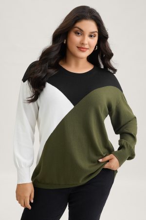 Supersoft Essentials Colorblock Contrast Pullover