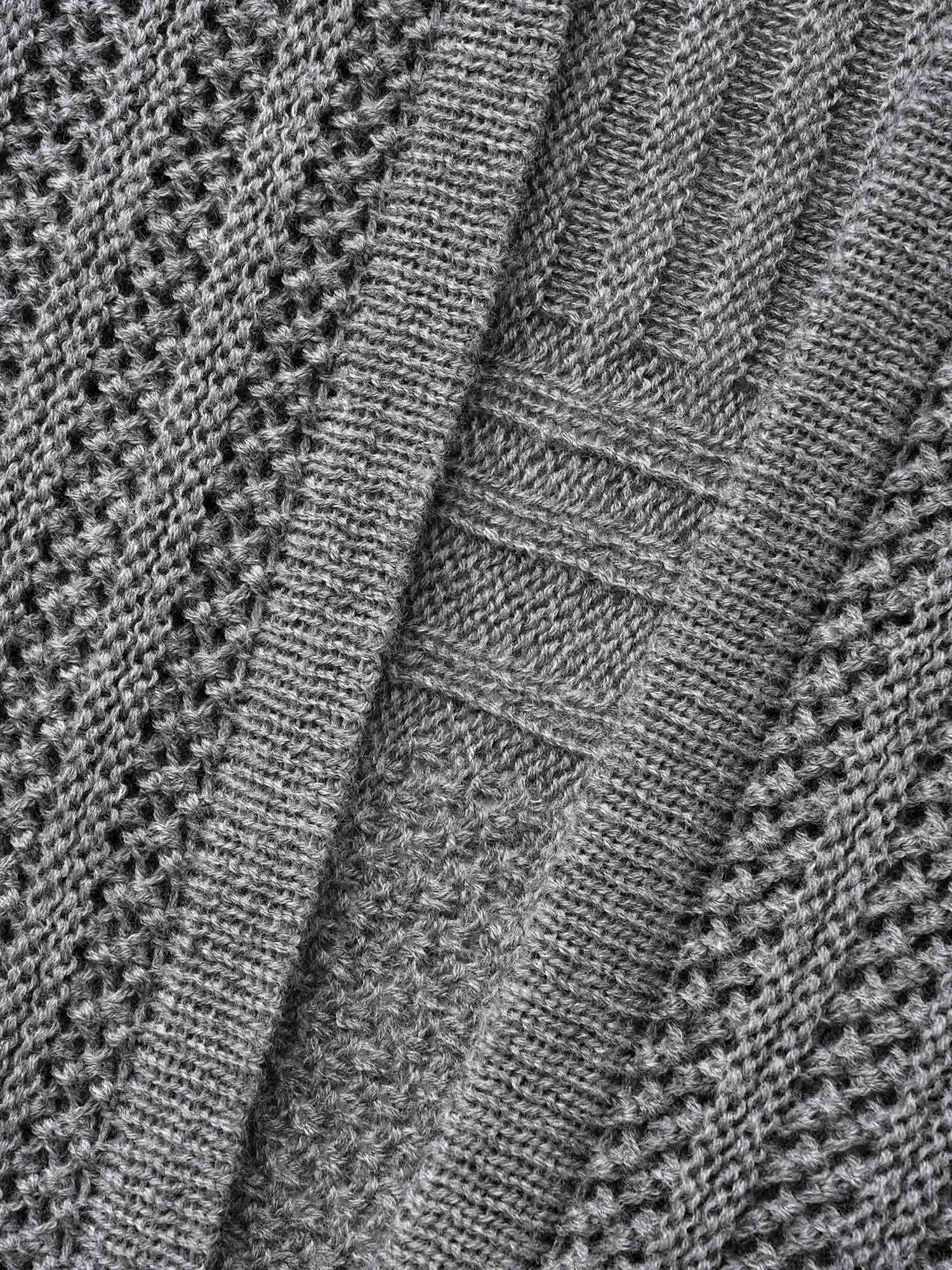 Textured Kimono Collar Long Cardigan - Image 16