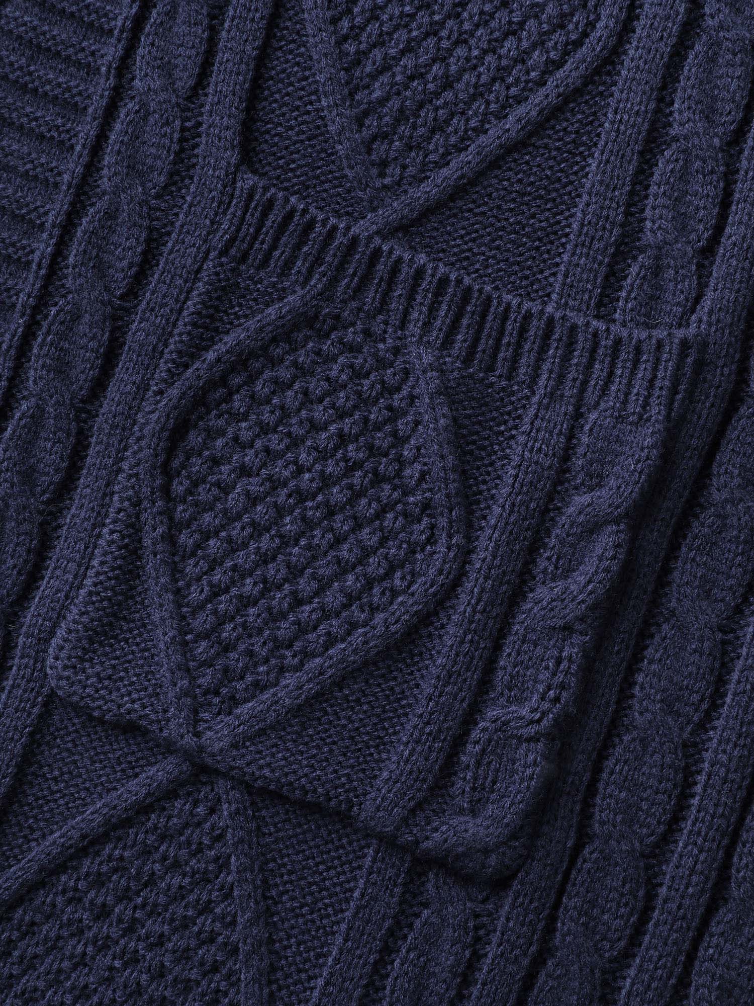 Hooded Sleeveless Cable Knit Cardigan - Image 6
