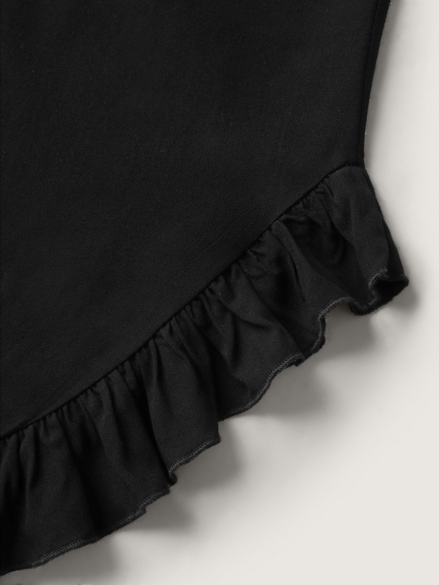 Ruffled Curvy Hem Wide-Leg Pants - Image 6
