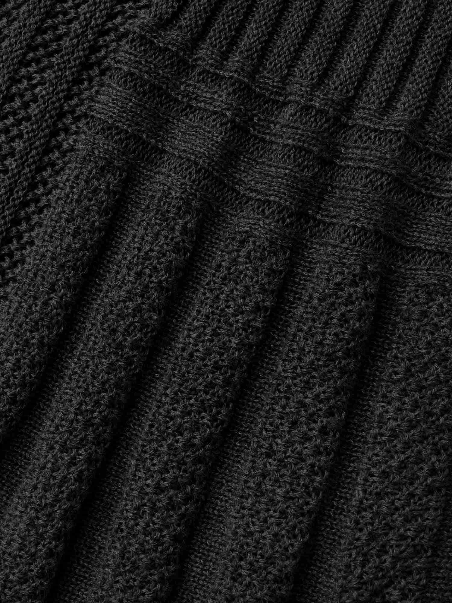 Textured Kimono Collar Long Cardigan - Image 6
