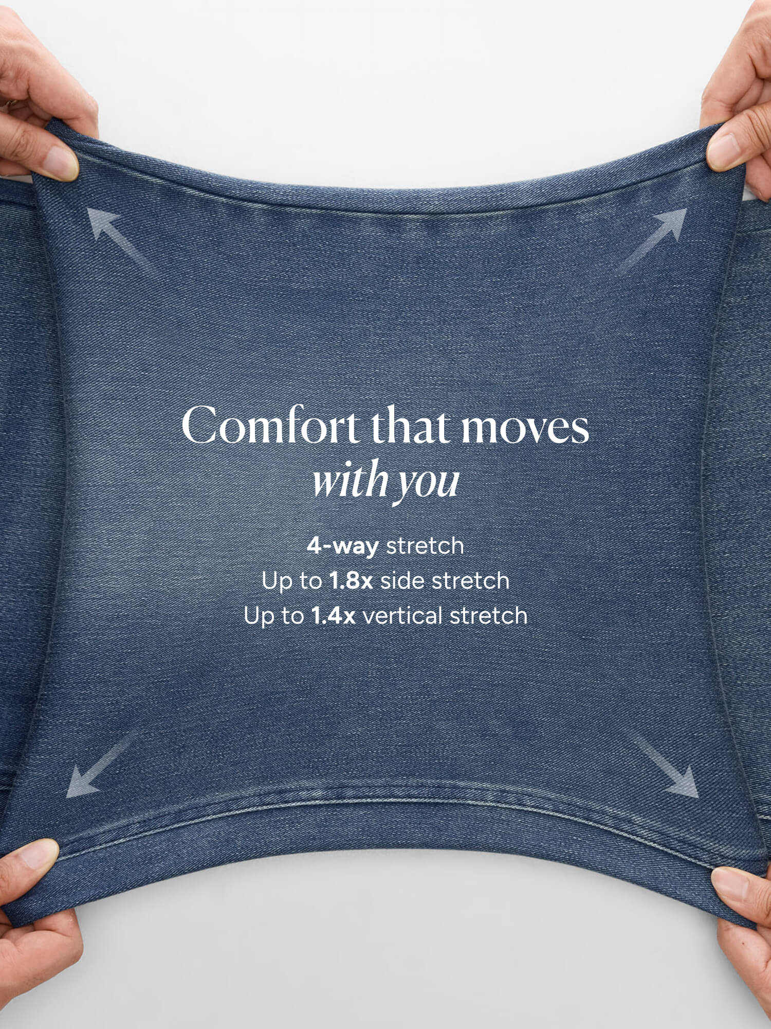 Stretchy Pull-On Wide-Leg Knit Jeans - Image 7