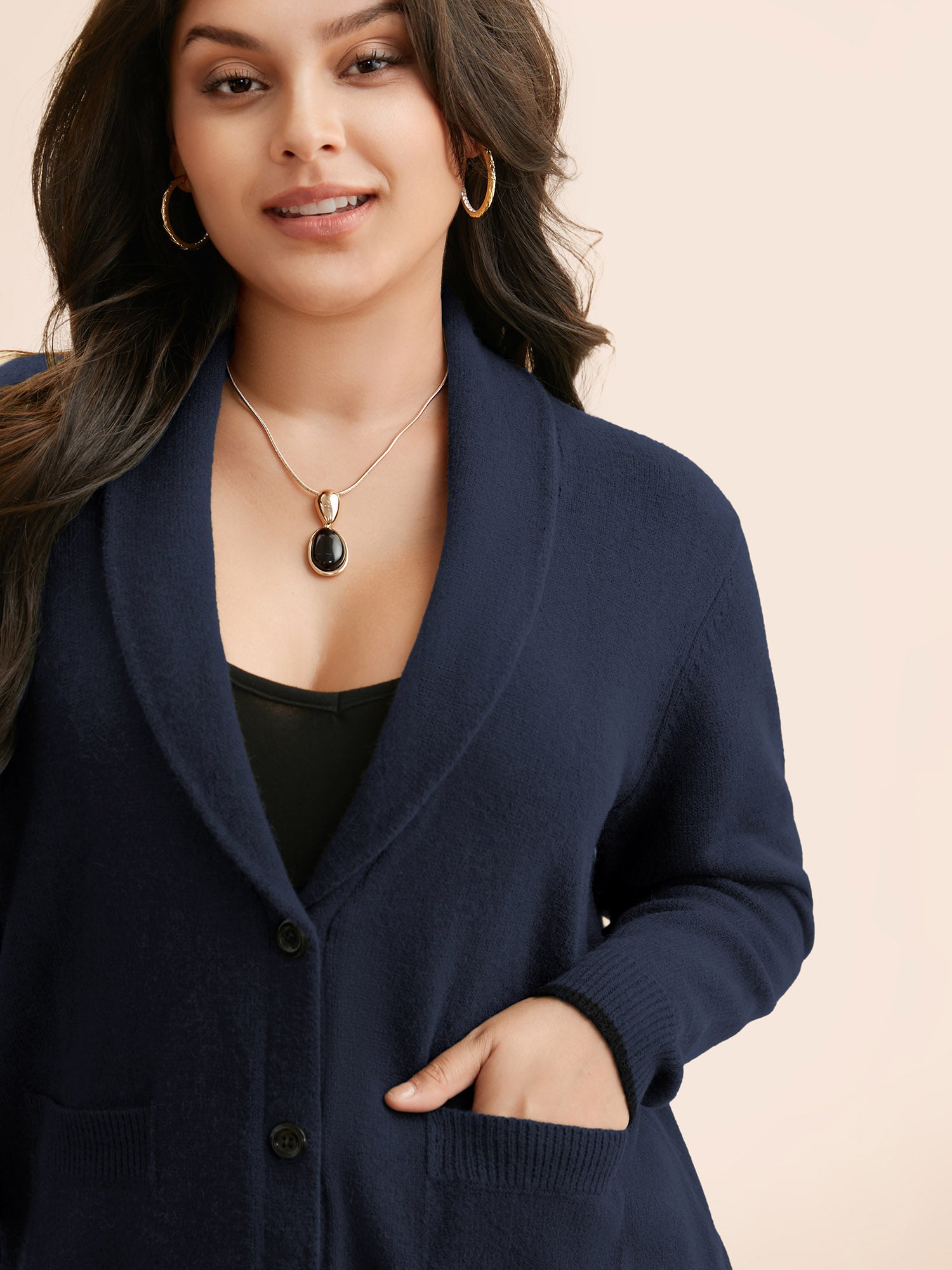 Supersoft Essentials Solid Shawl Collar Cardigan - Image 18