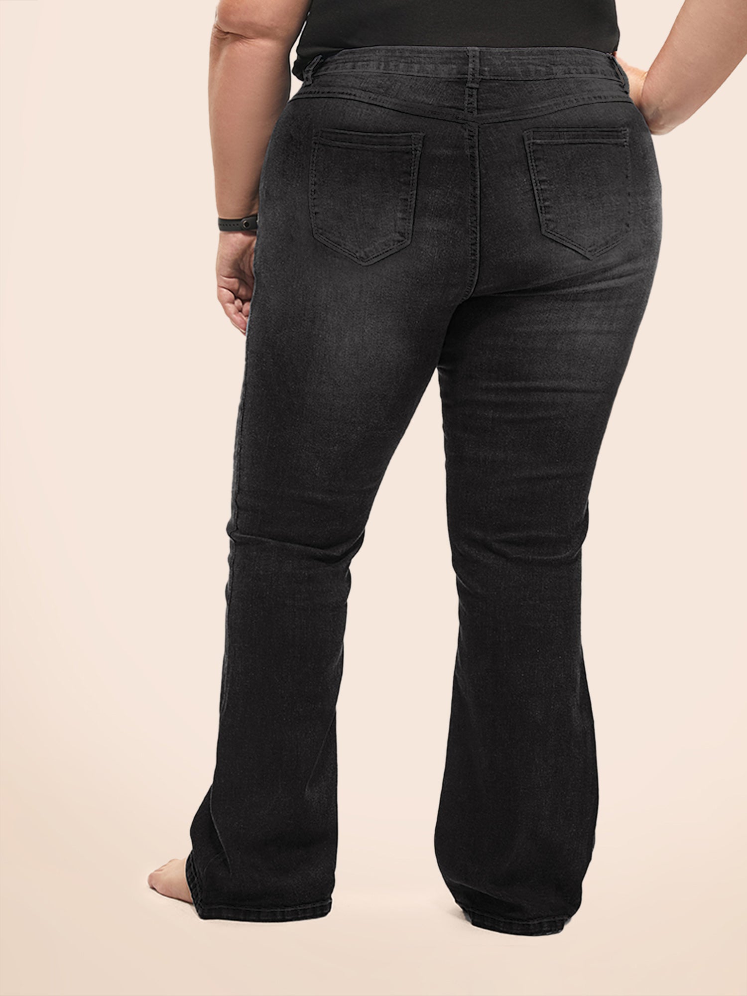 Thigh-Friendly Stretchy Flared Jeans - Image 20